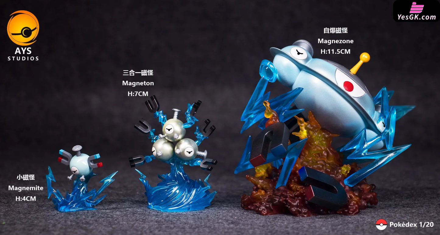 Pokémon 1/20 Magnemite Evolution Set Resin Statue - Ays Studio [Pre-Order]