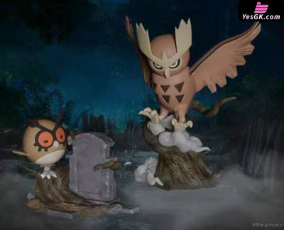 Pokémon 1/20 Noctowl & Hoothoot GK Statue - Mo Yu Studio [Pre-Order] Deposit / Primary color Pokémon