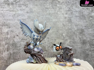 Pokémon 1/20 Noctowl & Hoothoot GK Statue - Mo Yu Studio [Pre-Order] Deposit / Snow color Pokémon
