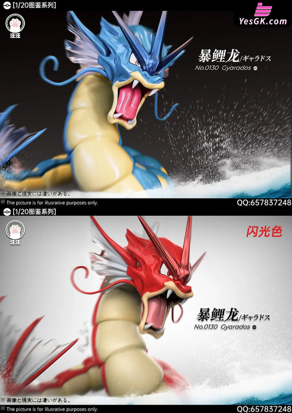 Pokémon 1/20 Scale World Gyarados Evolution Group GK Statue WangWang Studio [Pre Order] Pokémon