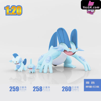 Pokémon 1/20 Scale World Swampert Group 1/20 Figure - UU Studio [Pre-Order] Deposit / Snow color Pokémon