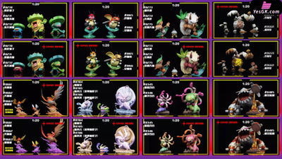 Pokémon 1/20 Scale World Talonflame / Ludicolo / Shiftry / Goodra / Lileep / Heatran / Ledian / Diggersby GK Statue SXG
