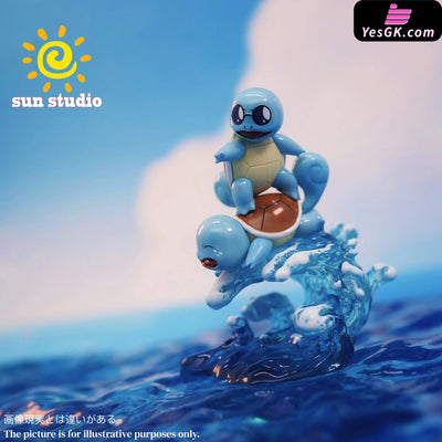 Pokémon 1/20 surfing Squirtle GK Statue - Sun Studio [Pre-Order Closed] Full Payment Pokémon