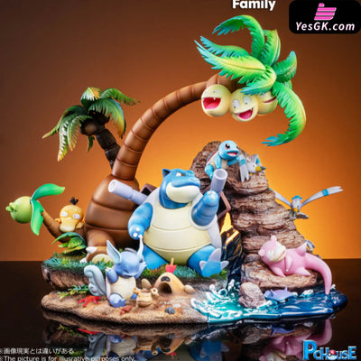 Pokémon #1 Blastoise Family Statue - Pc House Studio [Pre-Order]