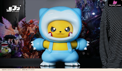 Pokémon 1/1 Pikachu cos Snorlax GK Statue - SJD Studio [In-Stock] Deposit / Snow color Pokémon