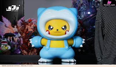 Pokémon 1/1 Pikachu cos Snorlax GK Statue - SJD Studio [In-Stock] Deposit / Snow color Pokémon