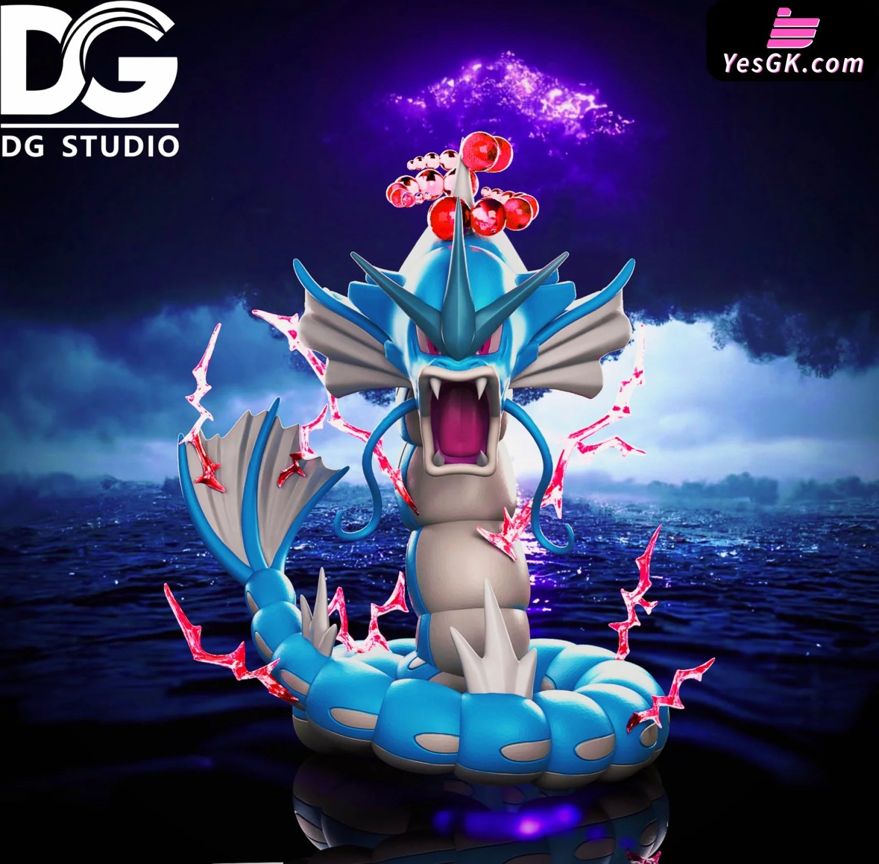 Pokémon 1100 Mega Gyarados Resin Statue - Dg Studio [Pre-Order] Deposit / Primary-Color 1/100 Scale