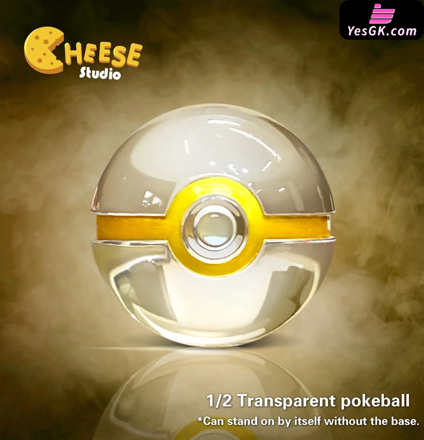 Pokémon 1/2 Poké Ball Resin Statue - Cheese Studio [Pre-Order]