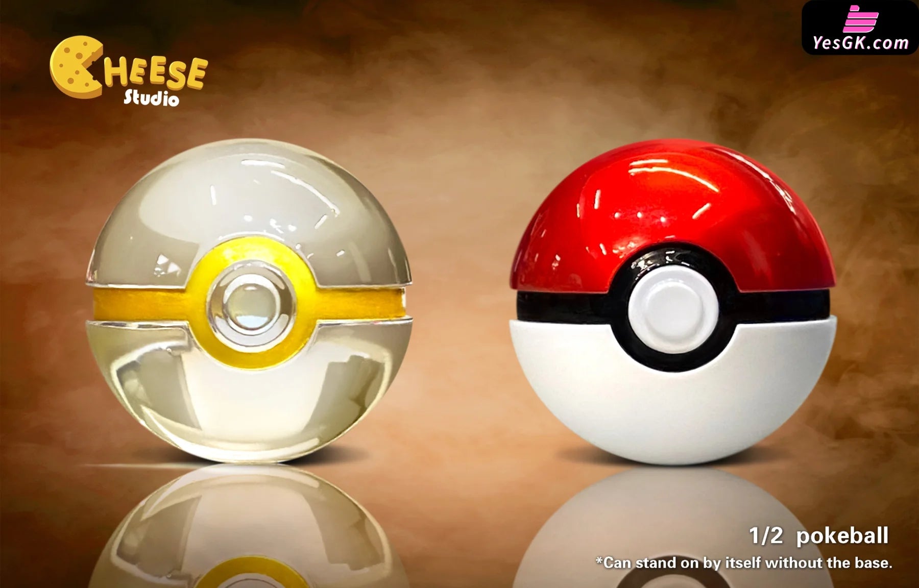 Pokémon 1/2 Poké Ball Resin Statue - Cheese Studio [Pre-Order] Deposit / A+B