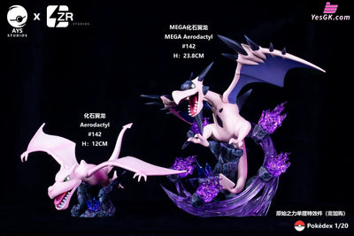 Pokemon 120 Illustrated Series Aerodactyl Evolution Set Resin Statue - Ays Studio [Pre - Order]