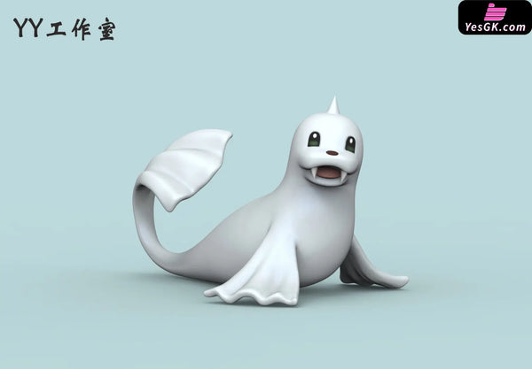 Pokémon 120 Illustrated Series Dewgong Statue - Yy Studio [Pre - Order] Deposit / Cute Round Eyes