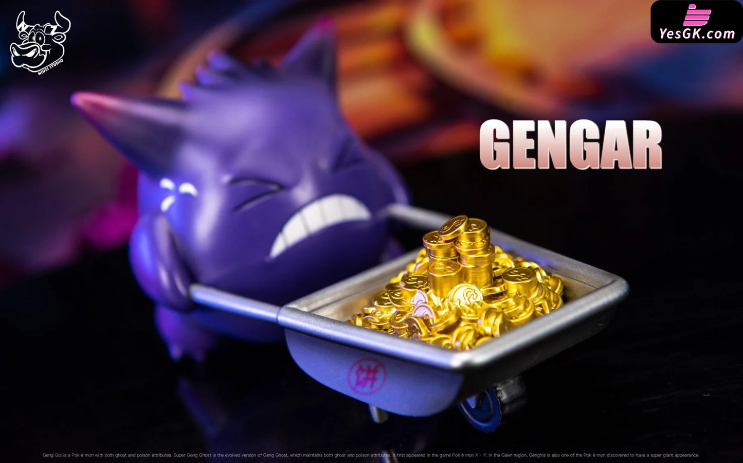 Pokémon 2Nd Part Of The Gengar Fun Series Who Moves Bricks Resin Statue - Niuzi Studio [Pre-Order]