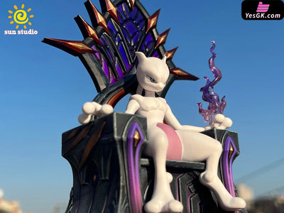 Pokemon 3D Illustration Throne Mewtwo 1/20 GK Statue - Sun Studio [In-Stock] - Pokemon