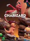 Pokémon 4Th Anniversary #2 Charizard Family Statue - Pc House Studio [Pre-Order]