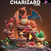 Pokémon 4Th Anniversary #2 Charizard Family Statue - Pc House Studio [Pre-Order]