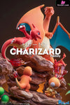 Pokémon 4Th Anniversary #2 Charizard Family Statue - Pc House Studio [Pre-Order]