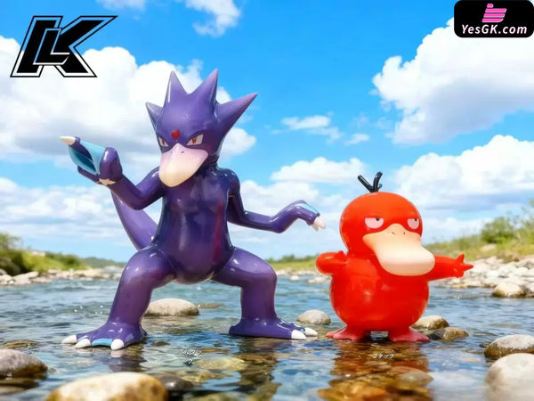 Pokémon #5 Psyduck Evolution Group GK Statue - Kuai Le Wu Studio [Pre-Order] - Deposit / Mulberry Color - Pokemon
