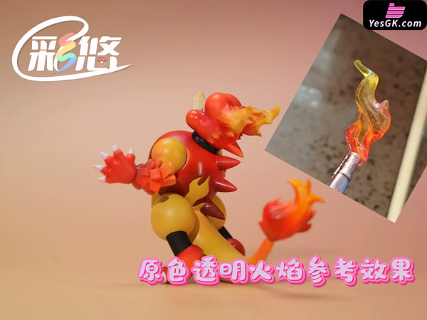Pokémon #8 Blue Oak Ace Magmar 1/20 GK Statue - Cai You Studio [Pre-Order] - Deposit / Original Color (Transparent)