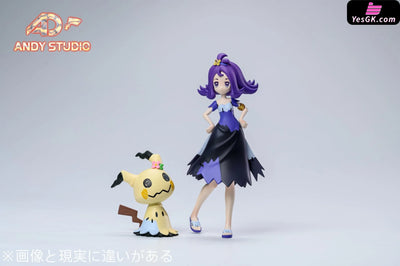 Pokemon Acerola & Mimikyu 1/20 GK Statue - ANDY Studio [In-Stock] Full Payment Pokémon