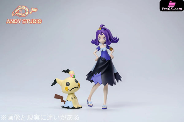 Pokemon Acerola & Mimikyu 1/20 GK Statue - ANDY Studio [In-Stock] Full Payment Pokémon
