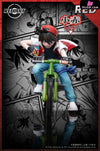 Pokemon Adventures Red VS Bruno Bicycle Red 1/20 GK Statue - Red Art Studio [In-Stock] - Full Payment / Red + Green
