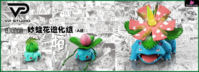 Pokémon Adventures Starter Evolution Line Series Charizard & Blastoise & Venusaur Evolution Line GK Statue - VP Studio