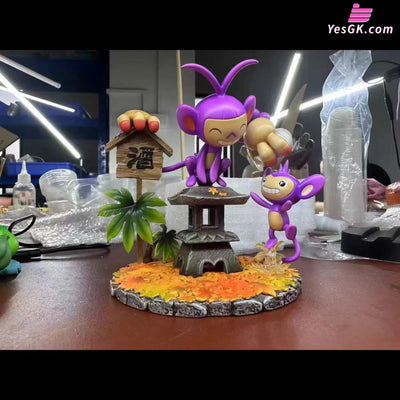 Pokémon Aipom Evolution Group 1/20 GK Statue - Bai Jing Wu Studio [Pre-Order] Pokémon