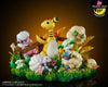 Pokemon Ampharos Mareep Flaaffy Wooloo Whimsicott Cottonee Natural Scene Statue - Moon Shadow