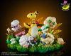 Pokemon Ampharos Mareep Flaaffy Wooloo Whimsicott Cottonee Natural Scene Statue - Moon Shadow