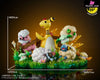 Pokemon Ampharos Mareep Flaaffy Wooloo Whimsicott Cottonee Natural Scene Statue - Moon Shadow