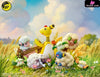 Pokemon Ampharos Mareep Flaaffy Wooloo Whimsicott Cottonee Natural Scene Statue - Moon Shadow