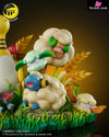 Pokemon Ampharos Mareep Flaaffy Wooloo Whimsicott Cottonee Natural Scene Statue - Moon Shadow