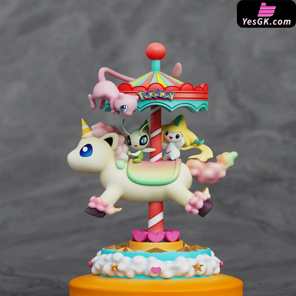 Pokémon Amusement Park Series Carousel #7 Legendary beasts Mew & Celebi & Jirachi GK Statue - Sun Studio [Pre-Order]