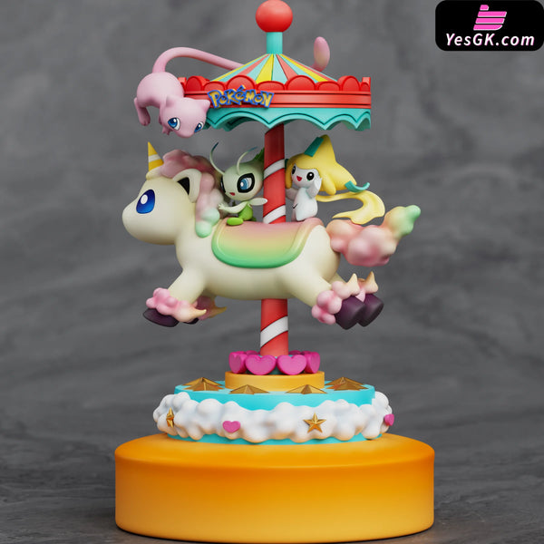 Pokémon Amusement Park Series Carousel #7 Legendary beasts Mew & Celebi & Jirachi GK Statue - Sun Studio [Pre-Order]