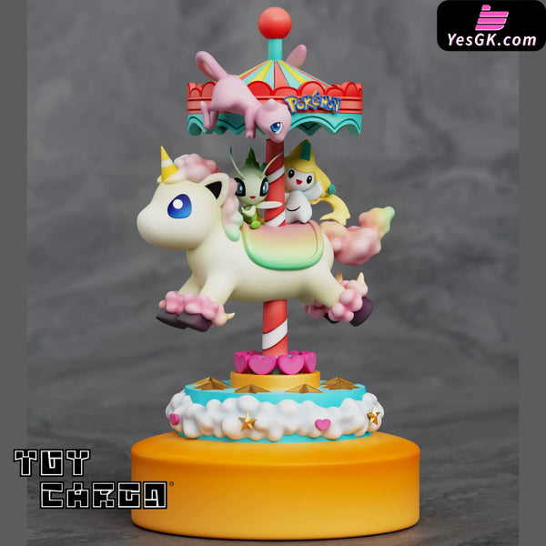 Pokémon Amusement Park Series Carousel #7 Legendary beasts Mew & Celebi & Jirachi GK Statue - Sun Studio [Pre-Order]