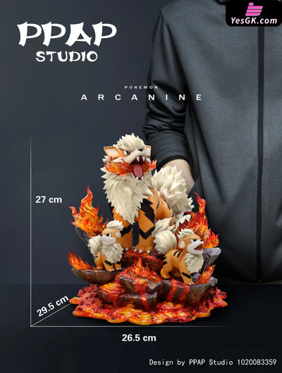 Pokemon - Arcanine Family Resin Statue Ppap Studio [In Stock]