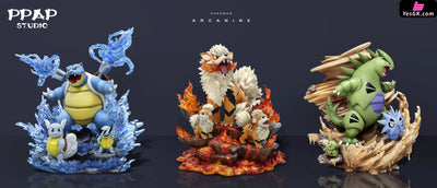 Pokemon - Arcanine Family Resin Statue Ppap Studio [In Stock]