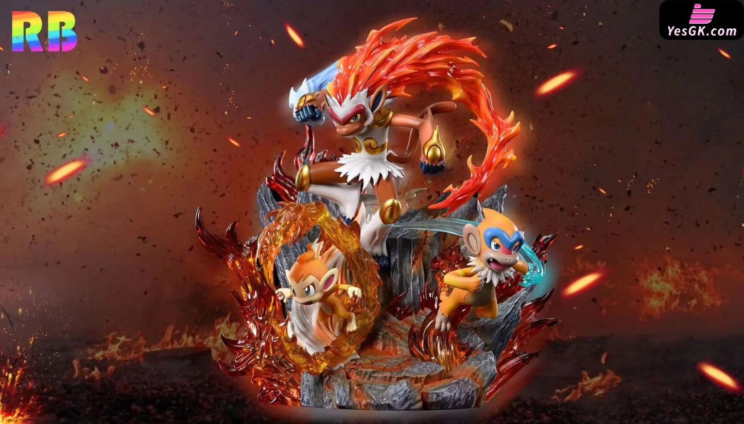 Pokémon Ash Ketchum Ace #2 Infernape Resin Statue - Rainbow Studio [Pre-Order]