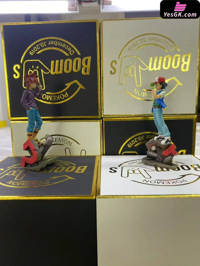 Pokémon Ash Ketchum and Gary Oak GK Statue - Boom Studio [Pre-Order] Pokémon