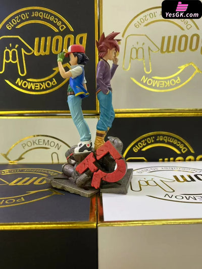 Pokémon Ash Ketchum and Gary Oak GK Statue - Boom Studio [Pre-Order] Pokémon