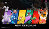 Pokemon Ash Ketchum Team #1 Kalos Region Pikachu & Hawlucha Talonflame Greninja Noivern Goodra