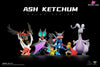 Pokemon Ash Ketchum Team #1 Kalos Region Pikachu & Hawlucha Talonflame Greninja Noivern Goodra