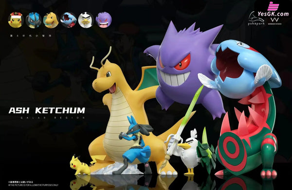 Pokémon Ash’s Team 4 Galar Region 1/20 GK Statue - Wonder Studio [Pre-Order] Pokémon
