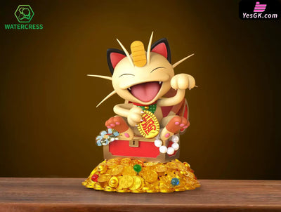 Pokémon Attract Wealth Storage Meowth GK Statue - Watercress Studio [Pre-Order] - Pokemon