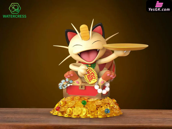 Pokémon Attract Wealth Storage Meowth GK Statue - Watercress Studio [Pre-Order] - Pokemon