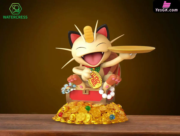 Pokémon Attract Wealth Storage Meowth GK Statue - Watercress Studio [Pre-Order] - Pokemon