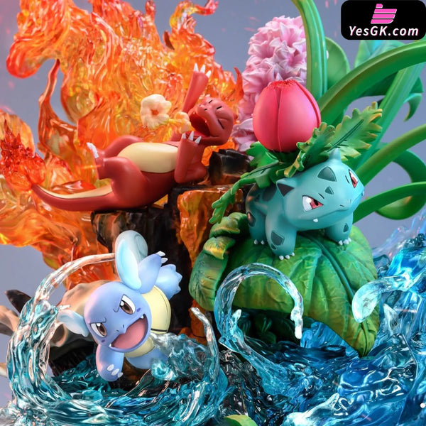Pokémon Big Three Resin Statue - Bei Ji Xing Studio [Pre-Order Closed] Full Payment Pokémon