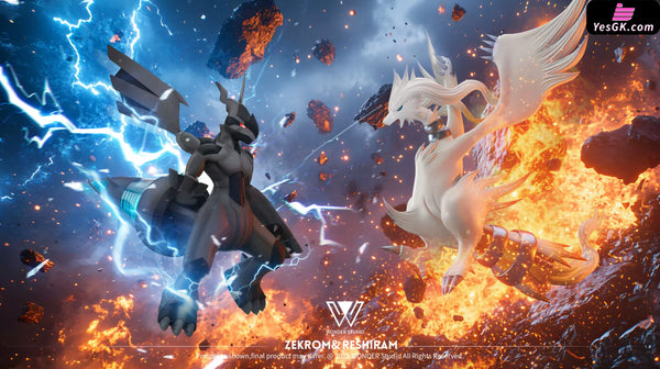 Pokémon Black and White Dragon Zekrom & Reshiram 1/20 GK Statue - Wonder Studio [Pre-Order] Pokémon