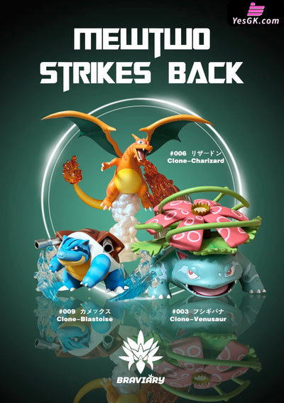 Pokémon Blastoise & Charizard Resin Statue - Braviary Studio [Pre-Order]