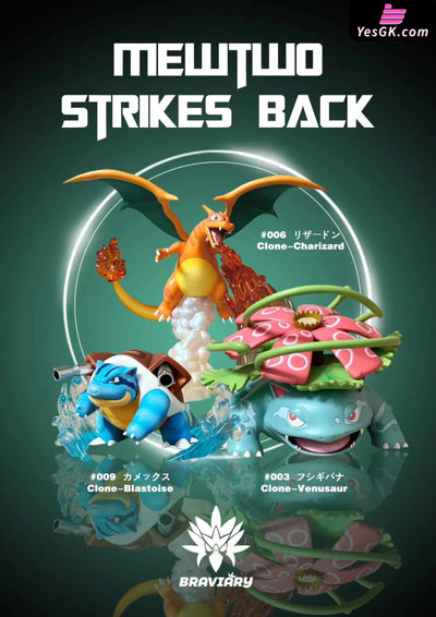 Pokémon Blastoise & Charizard Resin Statue - Braviary Studio [Pre-Order]
